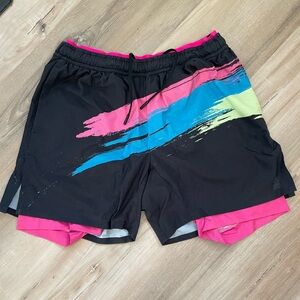 Chubbies workout shorts. 5.5 in inseam with Liner
